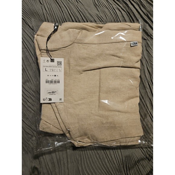 Zara long straight fit linen blend jumpsuit - Picture 8 of 9